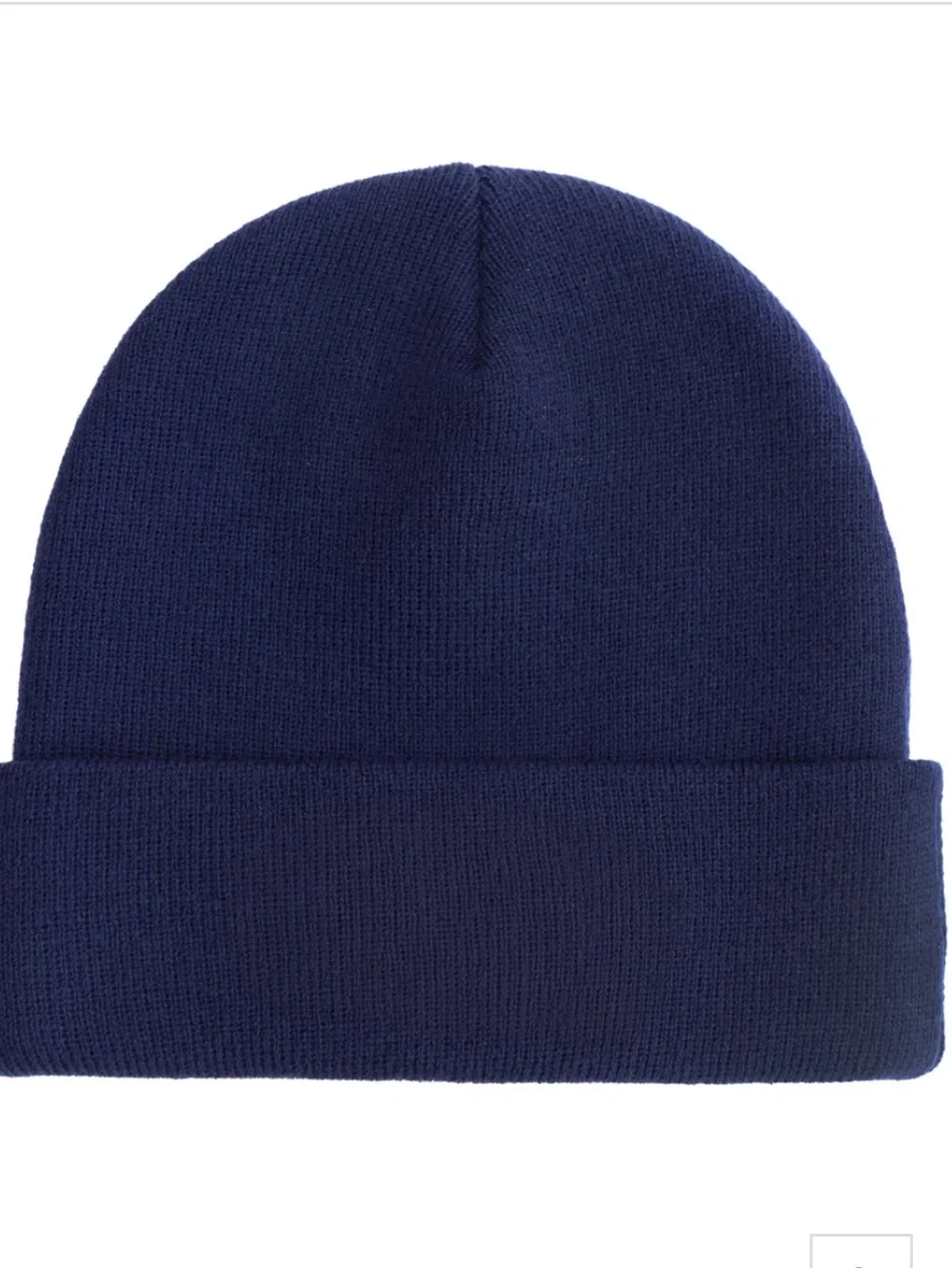 Boys Lie Navy Blue & Red Patch Angel Beanie Hat Womens One Size Fits All NWT